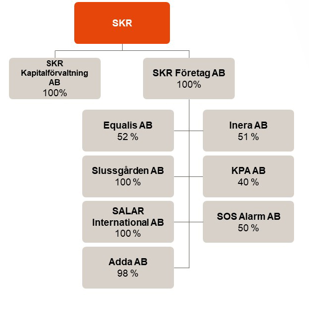 Organisationsschema SKR-koncernen